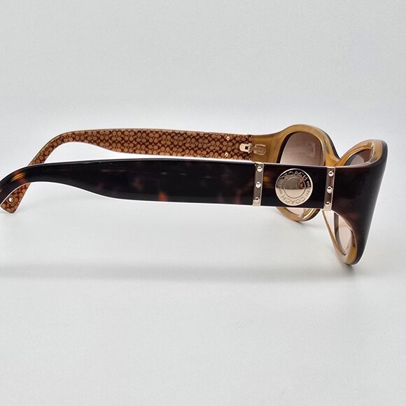 Coach Anna S439 Tortoise Gold Frame Light Brown Gradient Lens Sunglasses 54mm - Picture 5 of 12